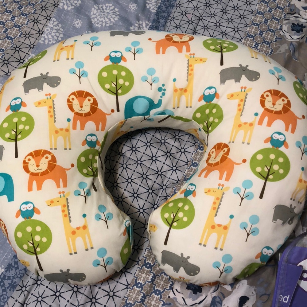 Feeding and infant support nursery pillow